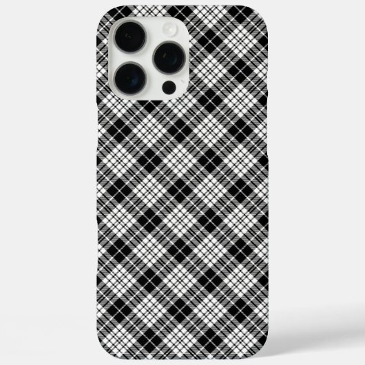 Zwarte ruit Case-Mate iPhone case (Achterkant)