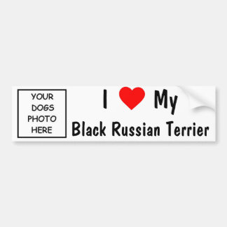 Zwarte Russische terger Bumpersticker