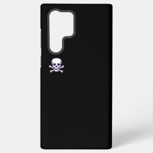 Zwarte Samsung S22 Ultra telefoonhoesje met Skull Galaxy Hoesje