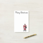 Zwarte Santa Blocnote Post Post-it® Notes (Op bureau)