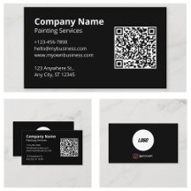 Zwarte Scannbare QR Code Schilder