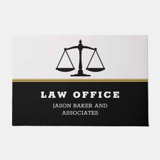 Zwarte schaal deurmat (Voorkant)