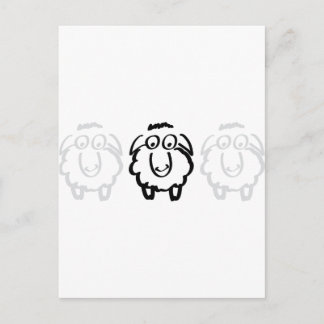 zwarte schaap briefkaart