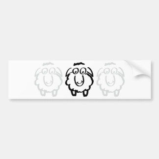 zwarte schaap bumpersticker