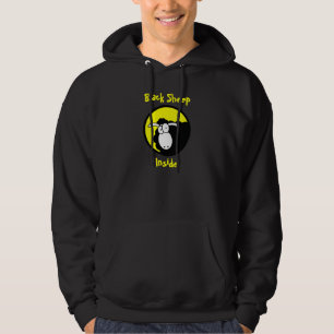Zwarte schaap in hoodie