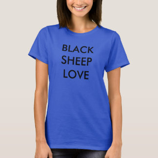 Zwarte schaap-liefdestank t-shirt