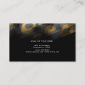 Zwarte schaduwen en luipaard afdrukken exotische a visitekaartje (Achterkant)