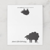 Zwarte schapen (Buitenkant ongevouwen)