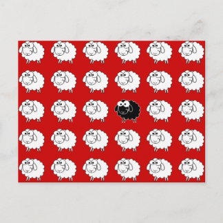 Zwarte schapen briefkaart