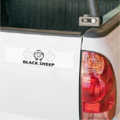 zwarte schapen bumpersticker (Op Truck)