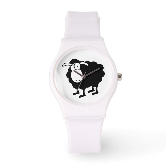 Zwarte schapen horloge (Voorkant)