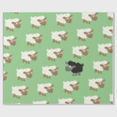 Zwarte Schapen in de kudde Cadeaupapier (Vlak)