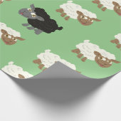 Zwarte Schapen in de kudde Cadeaupapier (Hoek)
