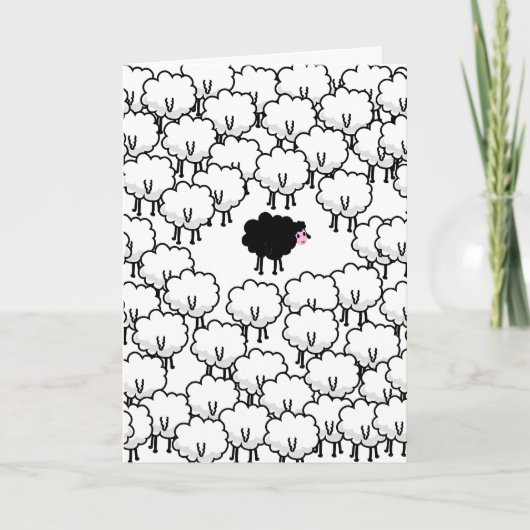 Zwarte schapen kaart (Voorkant)