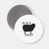 Zwarte schapen magneet (Voorkant / Achterkant)