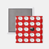 Zwarte schapen magneet (Voorkant / Achterkant)