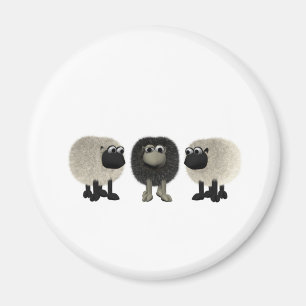 zwarte schapen magneet
