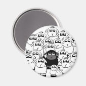 zwarte schapen magneet (Voorkant / Achterkant)