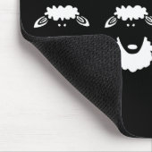 Zwarte schapen muismat (Hoek)