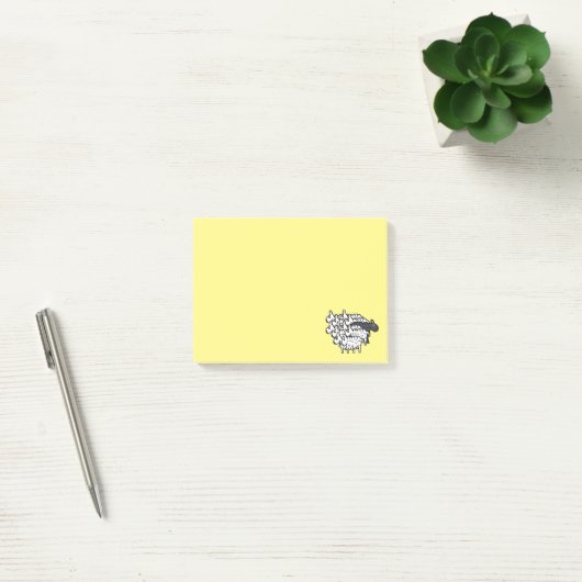 Zwarte schapen post-it® notes (Kantoor)