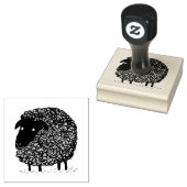 Zwarte schapen 	rubberstempel (Gestempeld)