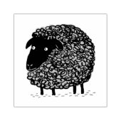Zwarte schapen 	rubberstempel (Afrduk)