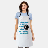 Zwarte schapen schort (Gedragen)