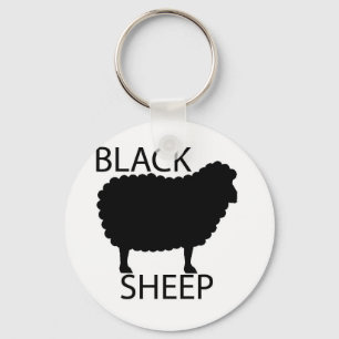 Zwarte schapen sleutelhanger