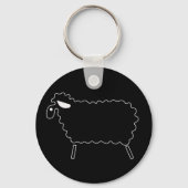 Zwarte schapen sleutelhanger (Voorkant)