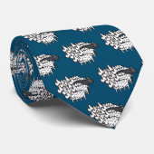 Zwarte schapen stropdas (Opgerold)