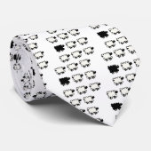 Zwarte schapen stropdas (Opgerold)