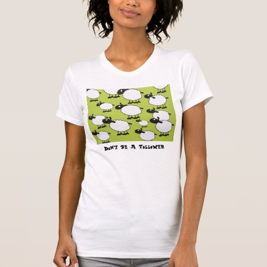 Zwarte schapen t-shirt (Voorkant)