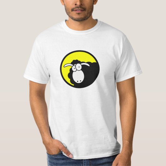 Zwarte schapen t-shirt (Voorkant)