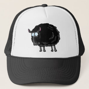 Zwarte schapen trucker pet