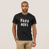 Zwarte Schattigee moderne vader cadeau kerst T-shirt (Voorkant volledig)