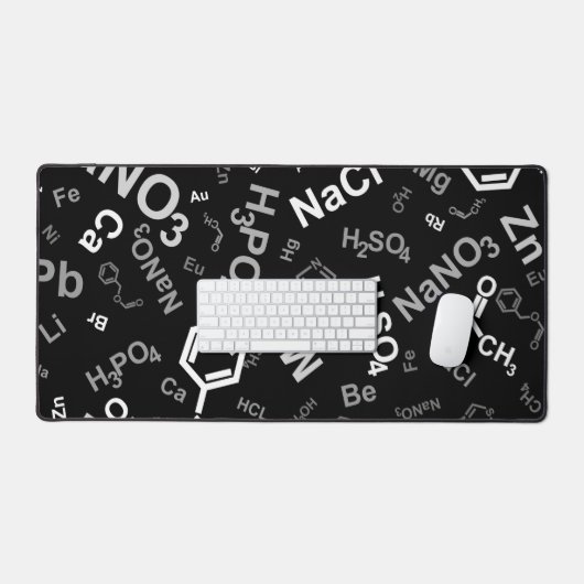 zwarte scheikunde bureaumat (Keyboard & Muis)