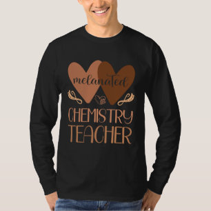 Zwarte scheikunde docent zwarte geschiedenis vrouw t-shirt