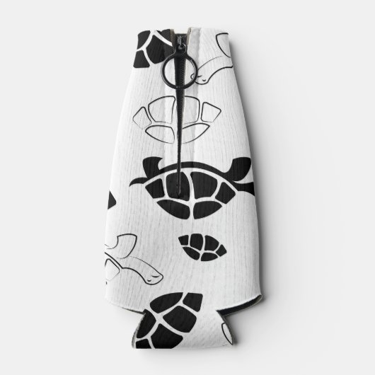 Zwarte schildpad flesjeskoeler (Achterkant)