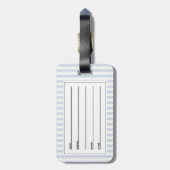 zwarte schnauzer bagagelabel (Achterkant verticaal)