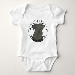 Zwarte Schnauzer Hond Romper