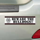 ZWARTE SCHOOLKLEUREN EN WITTE SCHOOLKLEUREN BUMPERSTICKER (Op auto)