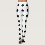 zwarte schoppen op wit leggings (Achterkant)