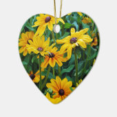 Zwarte schorsentuin keramisch ornament (Links)