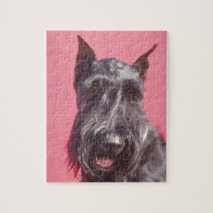 Zwarte Schotse terrier Dog Puzzle Legpuzzel