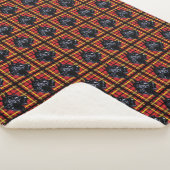 Zwarte Schotse Terriër met plaid deken (3/4)