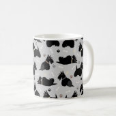 Zwarte Schotse terrier Paws and Botten Coffee Mok (Voorkant rechts)
