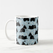 Zwarte Schotse terrier Paws and Botten Coffee Mok (Links)
