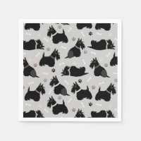 Zwarte Schotse terrier Paws en Botten