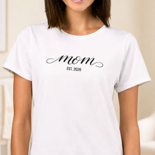 Zwarte Schrift Oprichting Moeder T-Shirt