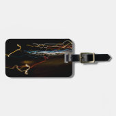 zwarte schutter bagagelabel (Voorkant horizontaal)